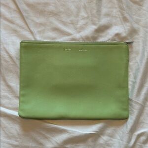 Celine Green Leather Solo Pouch